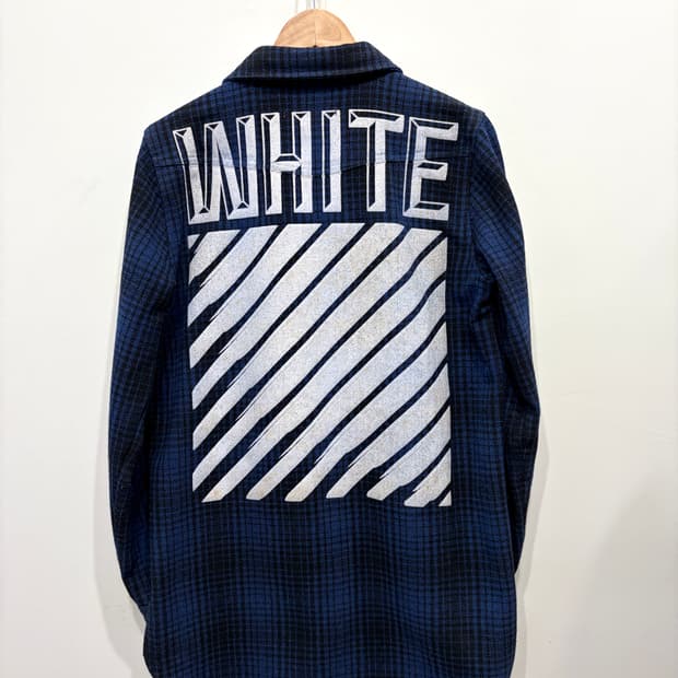 15FW 오프화이트 플란넬 셔츠 자켓