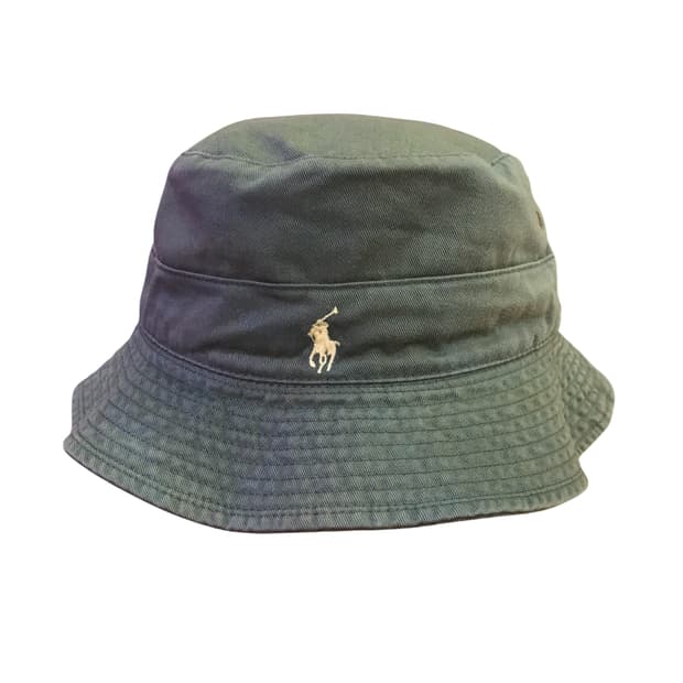 폴로 카키 버킷햇