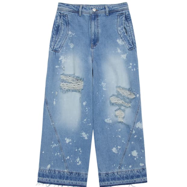 아더에러 24ss 이노스 데미지 워싱 디스트로이드 데님 팬츠