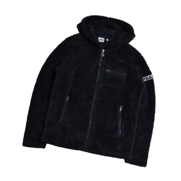 휠라 쉐르파 후드집업 후리스