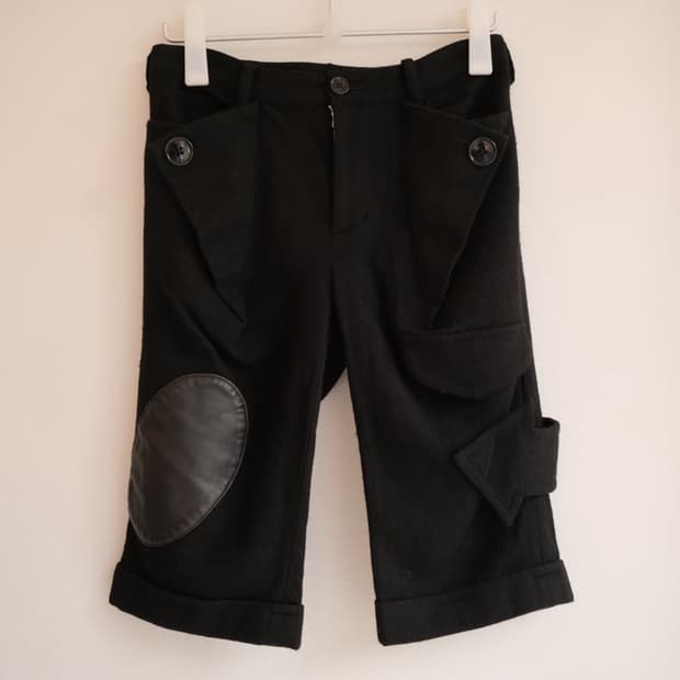 p.d.m Patched wool capri pants
