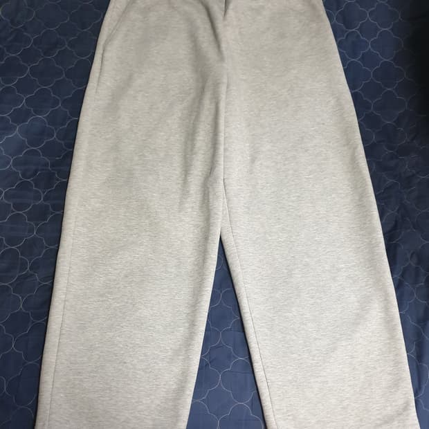 유니클로C 와이드 스웨트 팬츠 그레이 (XL) 482314