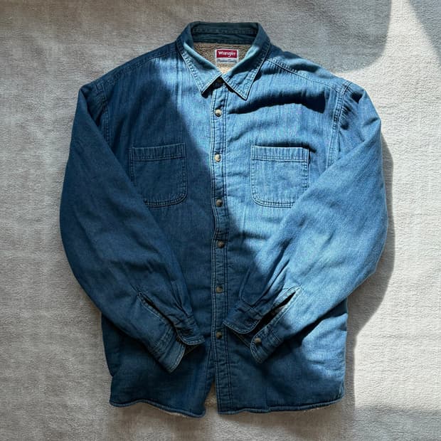 Wrangler 데님 셔츠 XL