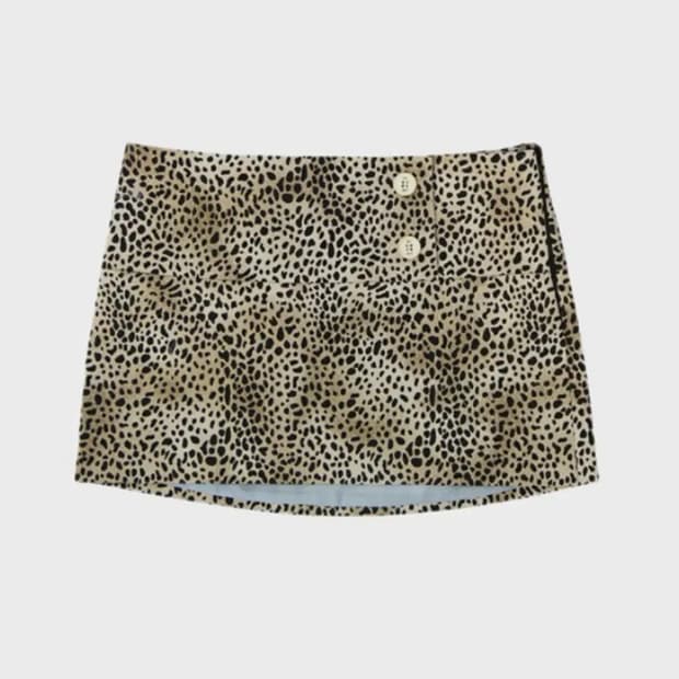 프레클 레오파드 미니 스커트S