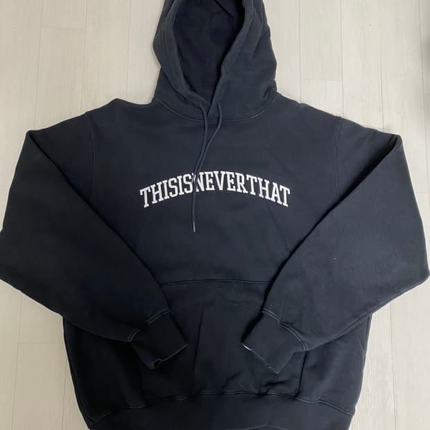 디스이즈네버댓 빅로고 후드(size L)