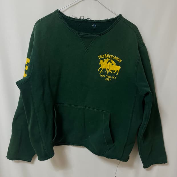 폴로 랄프로렌 빅로고 크롭 맨투맨 M/95