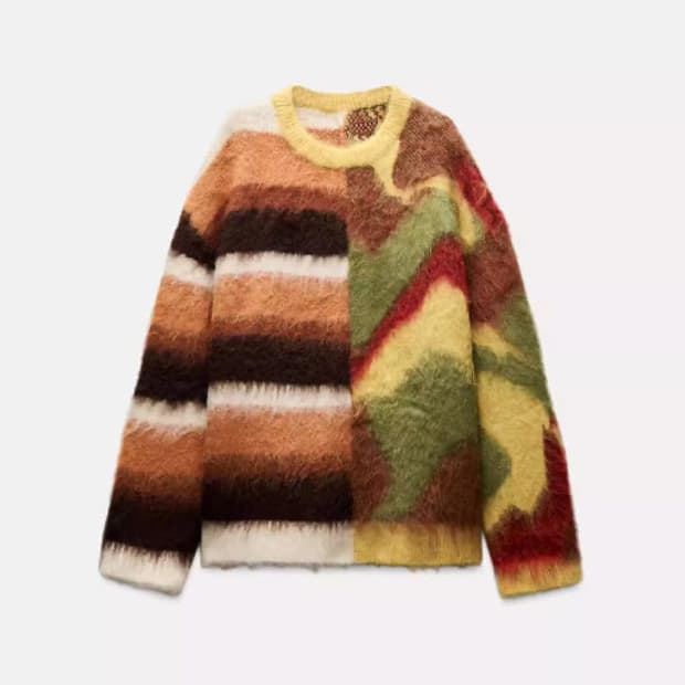 자라 자카드 니트 스웨터