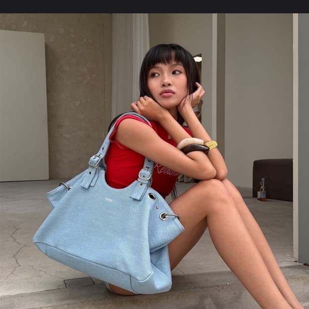 히에타 becky bag 데님 새상품