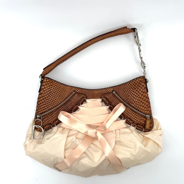 2005s Dior by Galliano Python Corset Bag