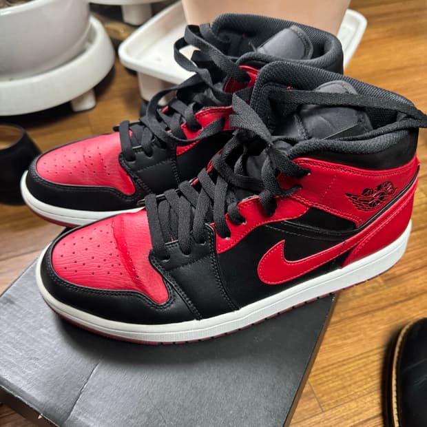 나이키 에어조던1 미드 브레드 밴드 2020 554724-074 270사