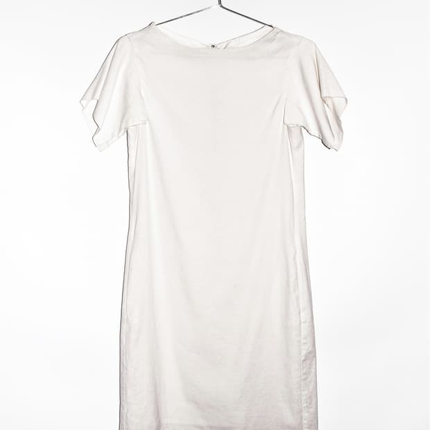 Linen Cap Sleeve Dress
