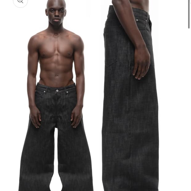 RAW DENIM ULTRA LOOSE FIT STRUCTURED BLA