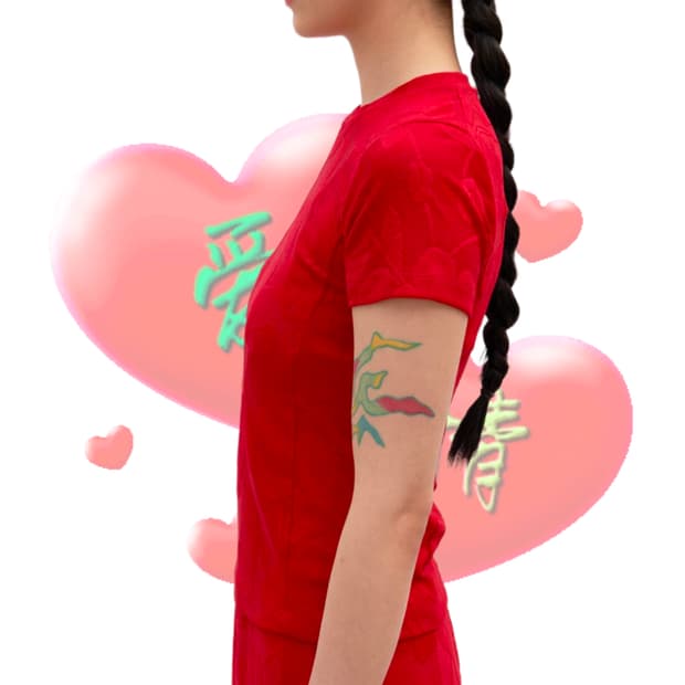 Camellia Jacquard Jersey top