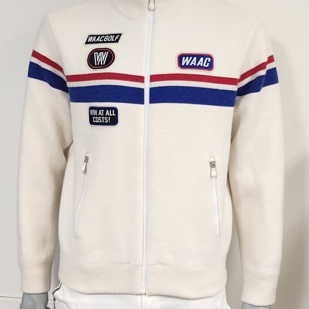 왁 골프 남성 하이넥 풀 집업 방풍 스웨터 2사이즈  95-100