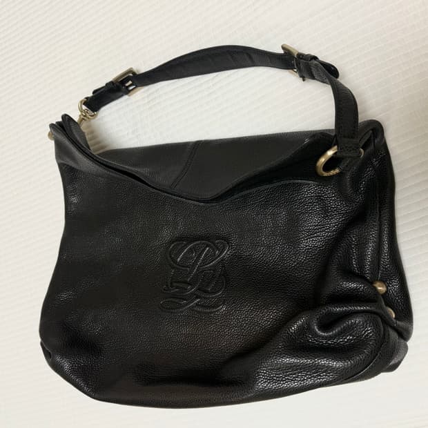 루이까또즈 빅로고 빈티지 가죽 숄더백 토트백