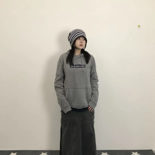 Abercrombie Box Logo Hoodie