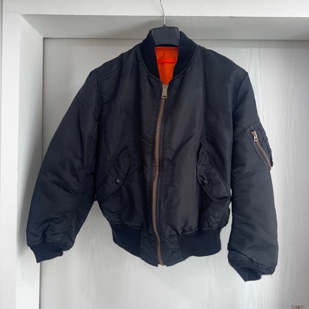 80s 빈티지 알파인더스트리 ma-1자켓 