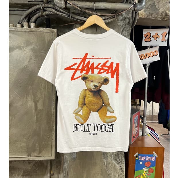 스투시 빌트 터프 반팔티 화이트 S #csz3657