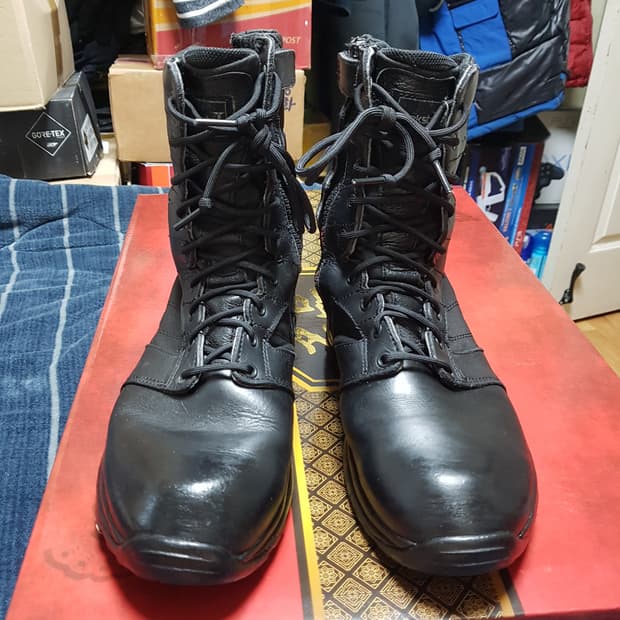 트렉스타 검정색 택티컬 워커 지퍼 부츠 260R 판매