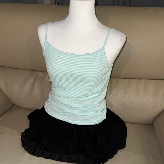 stripe pattern sleeveless