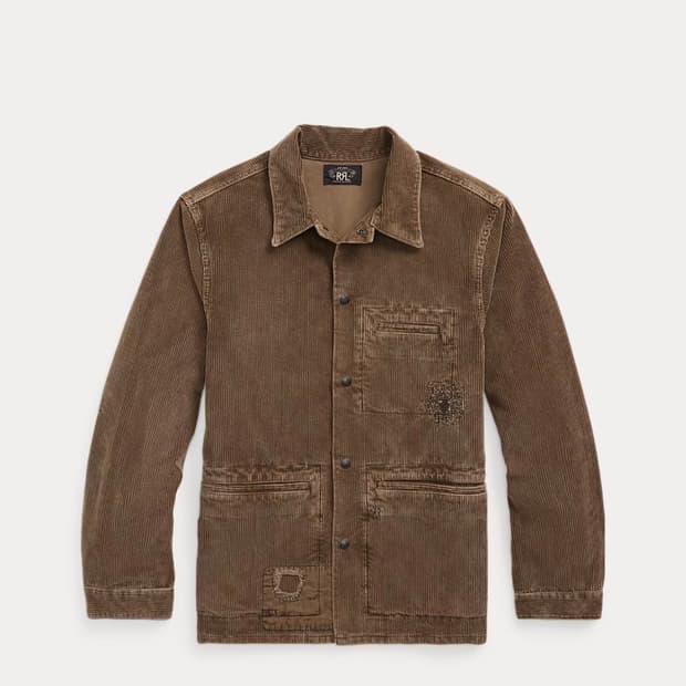 Rrl 더블알엘 리페어 코듀로이 오버셔츠