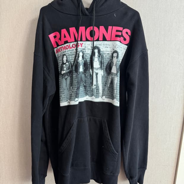 Ramones 빈티지 루즈핏 후드 XL