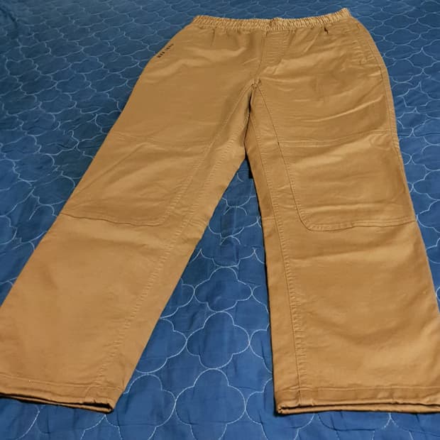 NBA 밴딩 더블니 코튼팬츠 브라운 (30)