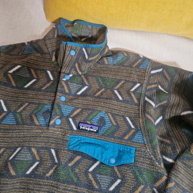 파타고니아 신칠라 헤비웨이트 아즈텍 패턴 우먼 s 맨xxs
