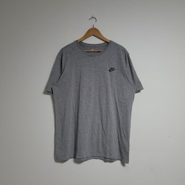 (XL) NIKE 나이키 스우시 그레이 반팔 티셔츠