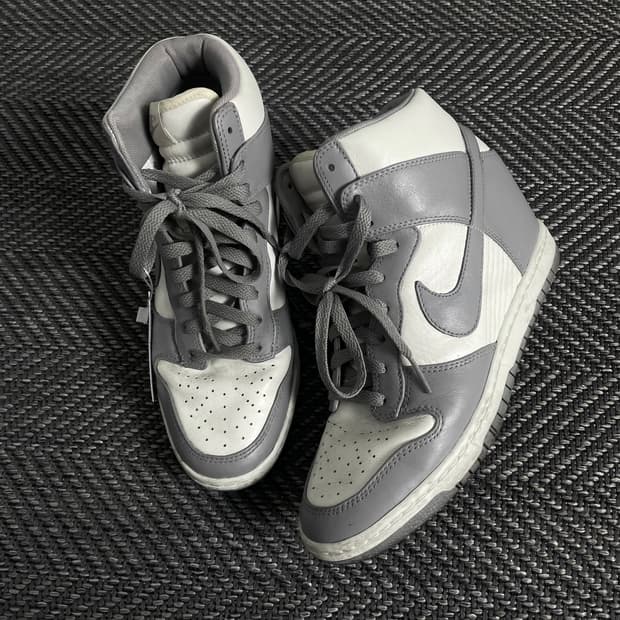 나이키 덩크 하이 레트로 화이트 플래티넘 스니커즈o 3542