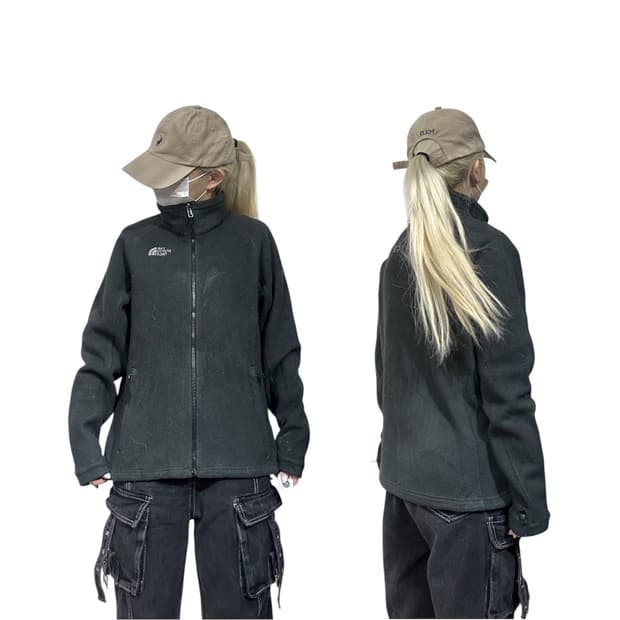 노스페이스 후리스 차콜 뽀글이 자켓 M
