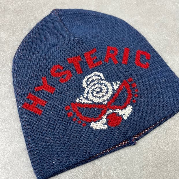 히스테릭글래머 로고 비니 모자