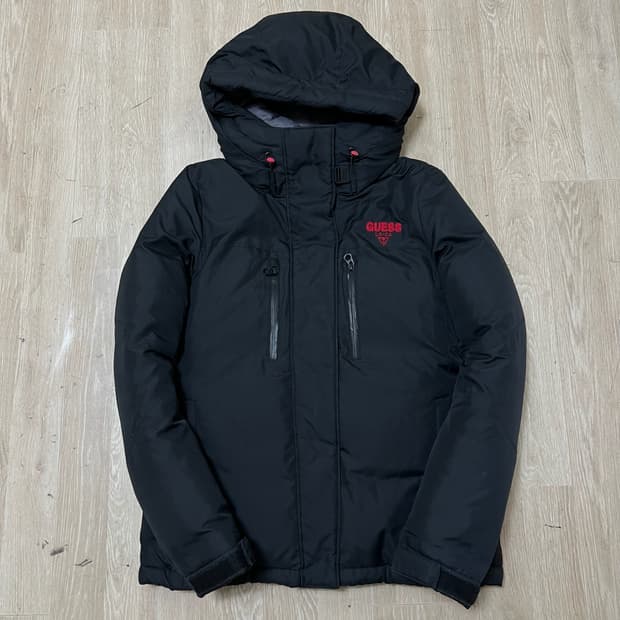 게스 여성 헤비 덕다운 후드 패딩 XS/85 