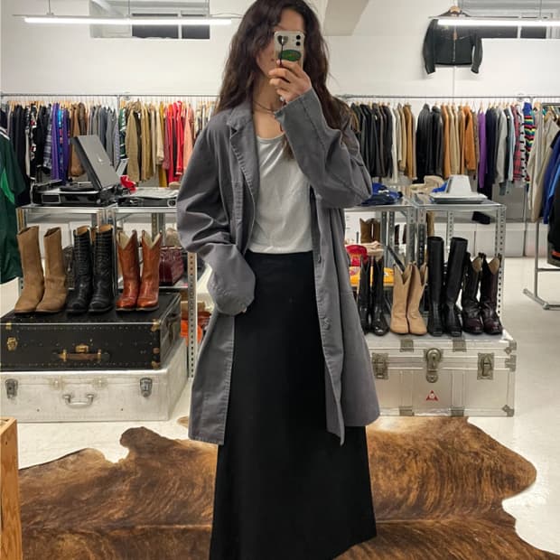 80~90s VTG work shop coat 