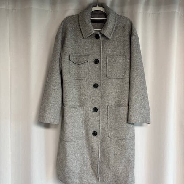 SOUP 롱 코트 회색 숩 코트 그레이