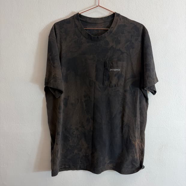 파타고니아 포켓 반팔 티셔츠 워싱 블랙(L)