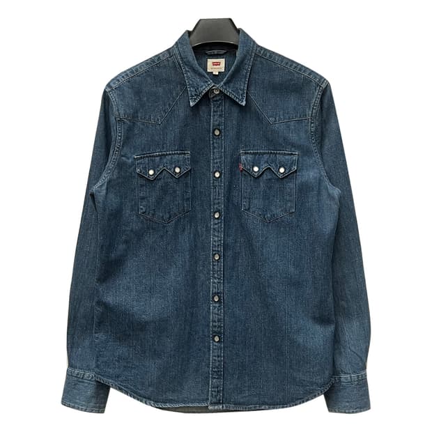 리바이스 헤비 웨스턴 데님 셔츠 청남방 L