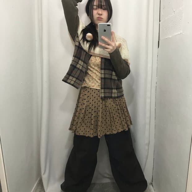 숏케이프 겨울 코디 세트 🤎