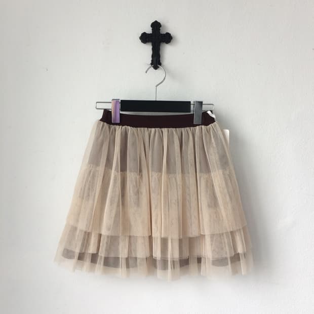 Lace layer mini skirt
