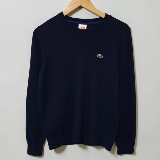 95 Lacoste 라코스테 울 니트 스웨터 네이비