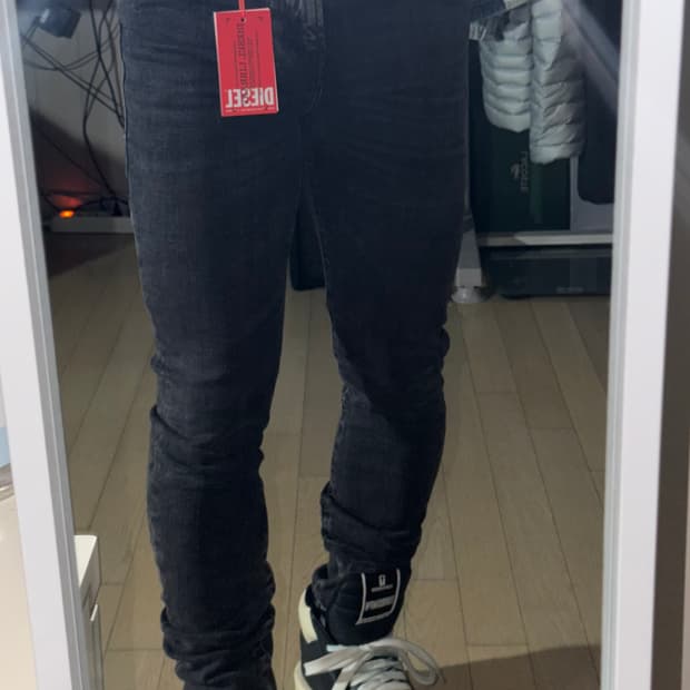 디젤 데님 팬츠 블랙 28