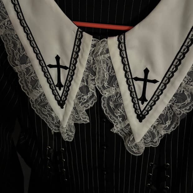 지뢰계 세일러 원피스 