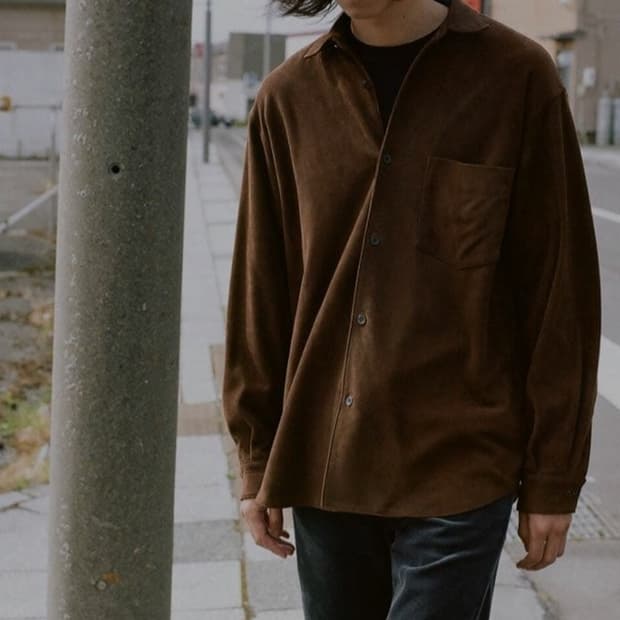 comoli 코모리 디어스킨 셔츠 3사이즈
