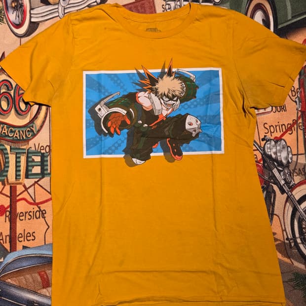 바쿠고 카츠키 빈티지 티셔츠