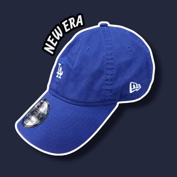 F/ 뉴에라 워시드 미니 로고 LA다저스 언스트럭쳐 볼캡 블루 /0708