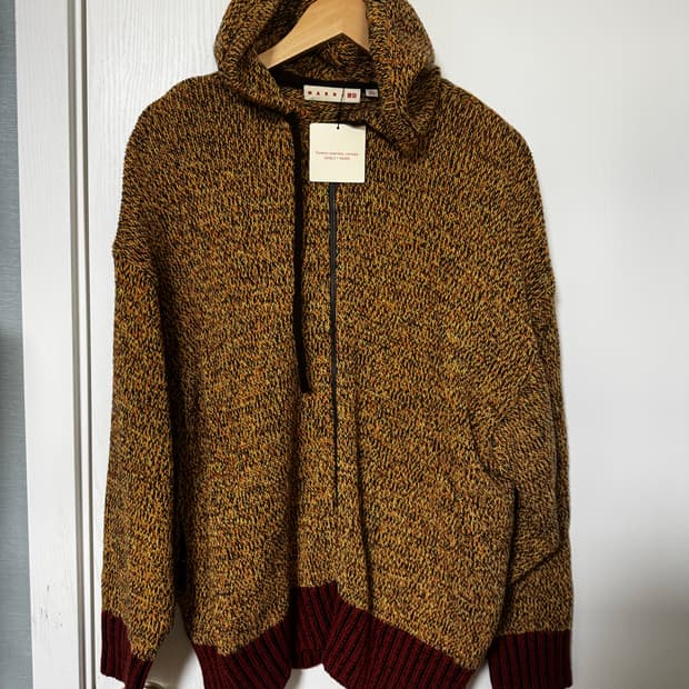 유니클로 마르니 니트 후드집업 XL 새상품