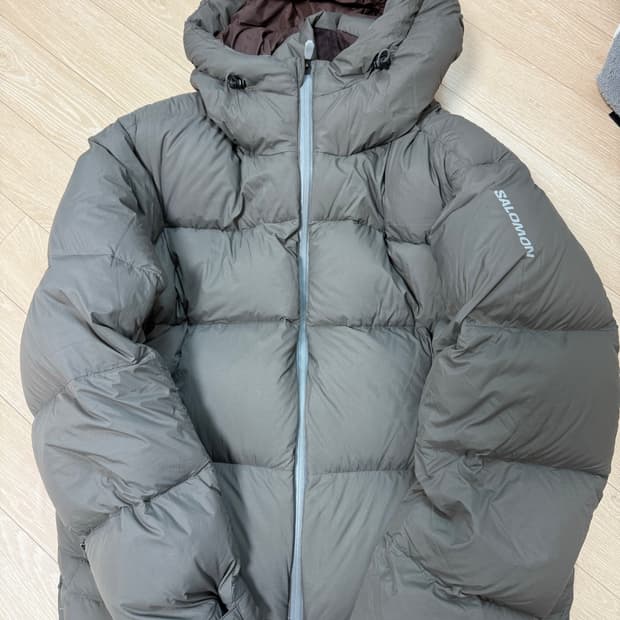 [xl] 살로몬 옵티멀 다운 자켓 패딩 차콜