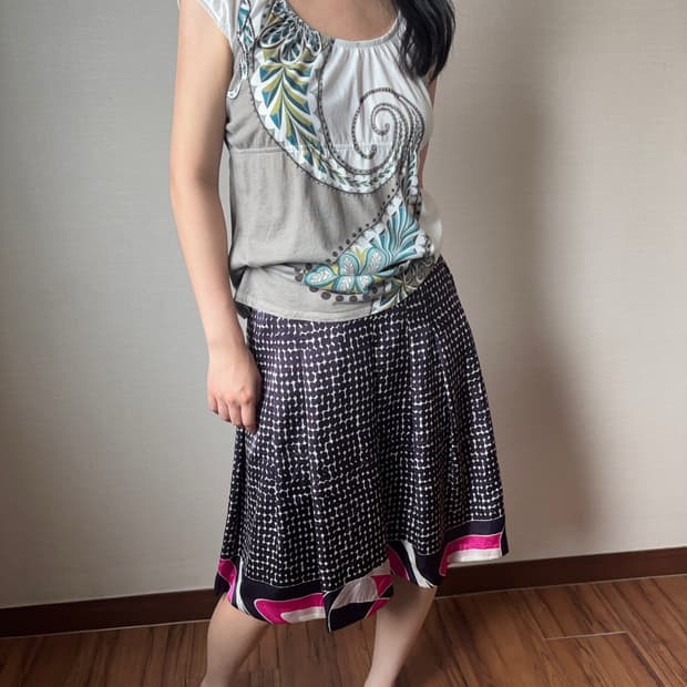 Vintage Dot Skirt