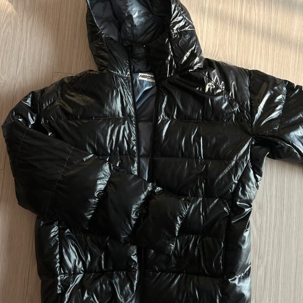 (L)헤리티지플로스 1972 plg 후드자켓 패딩 블랙