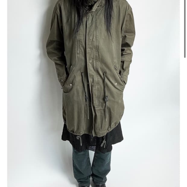 카키 피쉬테일 야상 자켓